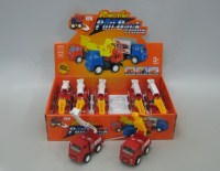 33249 - Pull back fire engine with light and music