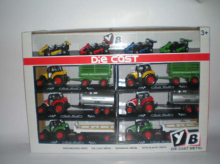 35798 - Die Cast Pull Back Farmer Car & Kart Series